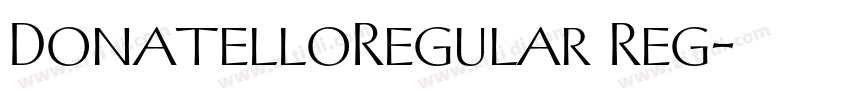 DonatelloRegular Reg字体转换 DonatelloRegular Reg字体转换